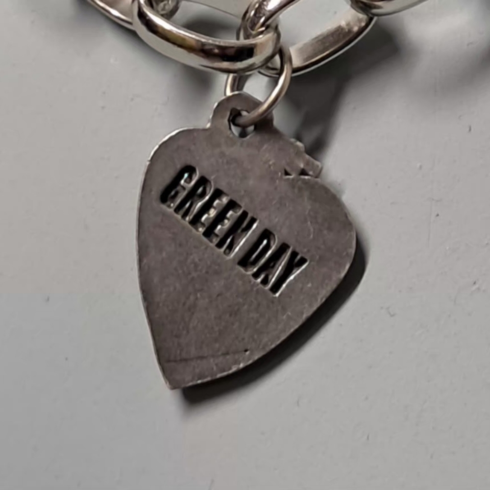 Stainless Steel Green Day Necklace - Picture 3 of 3